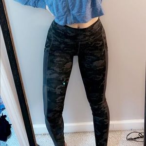 High waisted cameo Fabletics full length leggings.